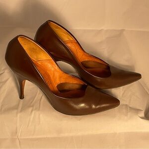 Johansen Vintage 1963 4” Brown Spike Heels Original Box/Receipt Sold Hudson Belk